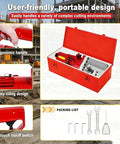 HajMyrdonyx Electric Hydraulic Rebar Cutter 1250W Cuts 4-20mm Steel Bars Spark-Free Fast Cutting Machine components and ergonomic design