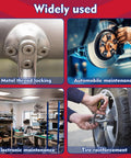 red thread locker for metal fasteners used in various applications