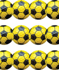 Bright Yellow Soccer Golf Balls Set Of 12 With 360 Degree Soccer Design For Players, Coaches, Fans, Tournaments, League Play, And Dope Gift Ideas For Golfers And Sports Fans Great For Golf Bags, Game Nights, Parties, And Gifting To Your Crew