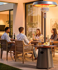 50000 BTU Outdoor Patio Heater With Round Table Design Premium 304 Stainless Steel Burner Triple Protection System Propane Heater