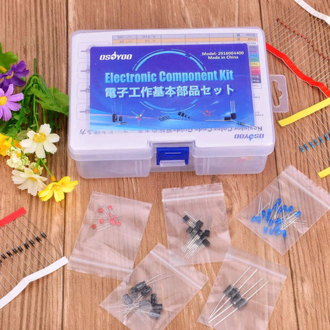 Electronic Component Assortment Kit All In One Grab And Go With 1390 Pieces For Arduino Raspberry Pi Mega2560 in open box