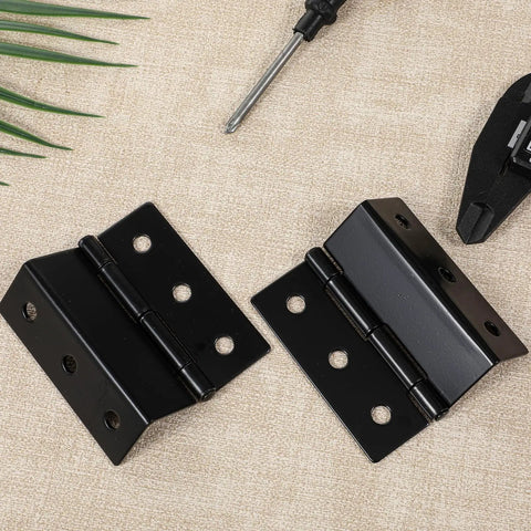 Beefy Heavy Duty 3 Fold Chest Hinges Kit 2 Pack 3 Inch By 1.8mm Steel Hinges Replacement For Toy Boxes Chests Cabinets