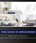 50 Pack Plastic Curtain Hooks And Track Gliders For Smooth Curtain Rods White Replacement Parts Set With Lightweight Durable Plastic Sliders And Curtain Rail Hooks For Easy Install And Quiet Glide for bathroom, bedroom, living room use