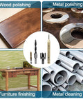 Premium Wood Chamfer Tool Set With Eight Killer Wood Plug Cutter Bits And Seven Dead Nuts Accurate Countersink Drill Bits Paired With Six Five Flute Ninety Degree Precision Drills Plus A Heavy Duty L Wrench For No Sweat Carpentry Builds image showcasing various woodworking and metalworking applications.