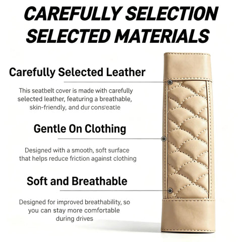 Chevrolet Volt Bolt EV Seat Belt Cover Pad For Off Road Blazer EV EUV Cushioned Neck Comfort Slashes Friction Keeps Your Clothes Safe Easy Install Perfect Weekend Adventure Gear, leather seat belt pad