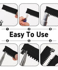 Installation steps for Size Five Metal Zipper Latch Slider Retainer Insertion Pin With Bottom Stopper For Metal Zippers Repair DIY Sewing Replacement