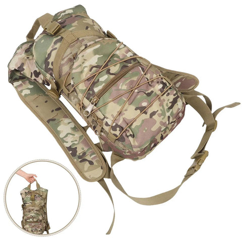 Lightweight Hiking Backpack With Large Capacity And Multiple Compartments In Durable Oxford Cloth in camouflage pattern