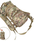 Camouflage massive capacity hiking backpack with multiple compartments for men, durable Oxford cloth, outdoor pack
