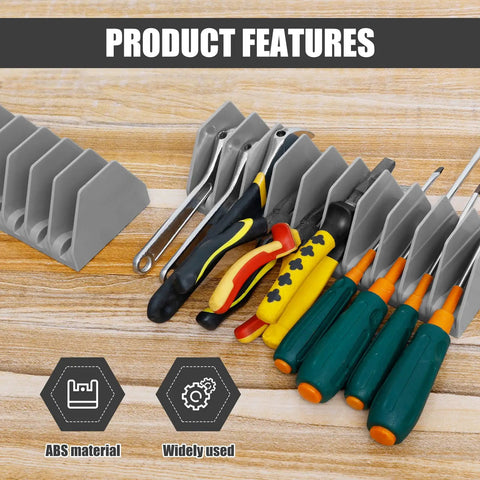 Two Pack Wrench Organizer Tray Set For Tool Box Drawers with tools in ABS material, holds SAE and Metric wrenches