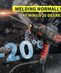 160A Dual Voltage Stick Welder for Home DIYers with Lift TIG Ready Upgrade, welding at -20 degrees, portable handle