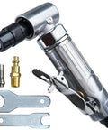 Top Notch Quarter Inch Angle Pneumatic Die Grinder Featuring Slick 90 Degree Head And Killer Variable Speed Control for precision polishing.