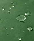 Close-up of water droplets on Beefy 10 Oz Canvas Tarp Heavy Duty Truck Tarp Water Resistant UV Resistant 10x12 Feet Green Tarpaulin Cover