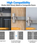 Badass Commercial Door Push Panic Bar with Stainless Steel Lever Handle 31 Inch Exit Device on wood, metal, and composite doors.
