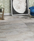 Living room with 32 Pack Peel And Stick Vinyl Floor Tiles 12x12 Inch Waterproof Removable Sheet Flooring For Kitchen Bathroom Basement Retro Laminate Look Easy Self Adhesive Install Renters Friendly