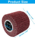 60 Grit Surface Conditioning Drum Non Woven Nylon Wheel For Wood And Metal Polishing, 120mm diameter, 100mm width