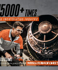 Engineer using Digital Torque Wrench Three Eighths Inch Drive With Range From Four Point Nine To Ninety Nine Point Six Foot Pounds And Six Point Six To One Hundred Thirty Five Newton Meters Two Percent Accuracy Built For Pros And DIYers on aircraft engine
