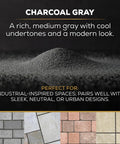 Game Changing Polymeric Sand With Ceramic Flex Technology for Paver Joints in Charcoal Gray. Image of charcoal gray sand mound.