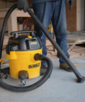 4 Peak HP 6 Gallon Wet And Dry Shop Vacuum With Blower Function For Heavy Duty Cleanup Portable Vacuum For Home Garage And Workshop Yellow And Black