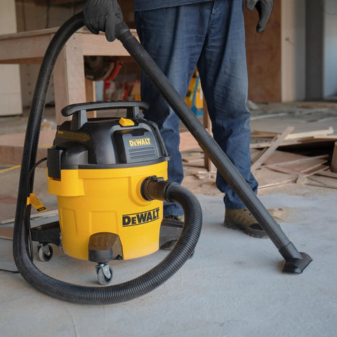 4 Peak HP 6 Gallon Wet And Dry Shop Vacuum With Blower Function For Heavy Duty Cleanup Portable Vacuum For Home Garage And Workshop Yellow And Black
