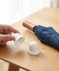 DoItTool Patio Umbrella End Cap Repair Kit 2 Pack, White Plastic Threaded Spiral Top Cap for Garden Market Beach Umbrellas.