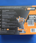 Box of 18V Subcompact Brushless Cordless Half Inch Impact Wrench Kit With 2Ah Battery For Tight Spaces And Heavy Duty Automotive Work