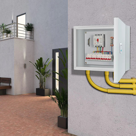 Heavy Duty Metal Electrical Enclosure Box For Indoor And Outdoor Use With Dustproof And Moisture Proof Protection And Safety Lock Weatherproof Junction Box For Universal Electrical Equipment mounted on wall