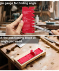 Professional Chisel Sharpening Jig With 400 And 1000 Grit Diamond Stones Precision Angle Fixture For Woodworking Blades showing angle gauge.