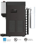 Side view of Countertop Bottleless Water Cooler Dispenser with Self Cleaning Filtration System, UL Listed, Energy Star Approved