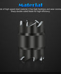 15 Piece Rotary Spot Weld Cutter Set With Double Sided HSS Three Eighths Inch Bits For Power Drill Pro Grade Spot Weld Remover blade