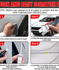 Moonstone Gray Metallic Buick Touch Up Paint GXD WA130H Color Match Scratch Repair Kit steps for scratch fix