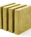 Heavy Duty Mineral Wool Insulation Boards 24 By 24 Inch Acoustic Dampening Panels For Walls And Ceilings Rockwool Thermal Shield Sound Blocking Tight As A Drum Zero Drama Pack Of 4, close-up of yellow rigid panels.