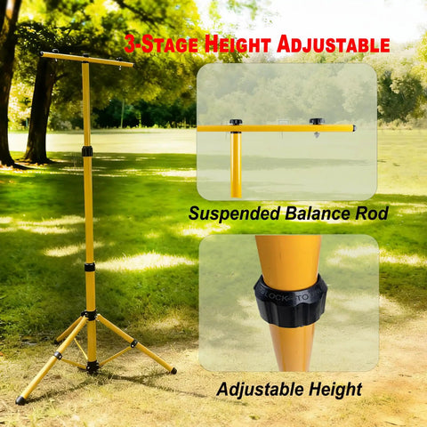 Heavy Duty Beefed Up Archery Target Stand For Backyard Practice With Compound And Recurve Bows Adjustable Height And Stable Base