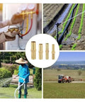 Brass Hose Fittings Set 6mm 8mm 10mm 12mm Straight Through Water Pipe Adapters For Garden Irrigation Leak Proof Easy Install 20 Pcs Durable Multi Size Connectors Fits Most Hoses Quick Connect Style brass hose fittings for garden irrigation and hose repair