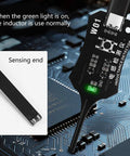 Inductance Tester With Green Indicator Light Type C Powered One Button Detection Tool For PCB Repair Quick Fault Location
