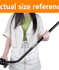 Person holding an Adjustable 32.8 Inch Universal TV Antenna Mount Mast Pole For Outdoor Or Attic Roof Wall Install Weatherproof Steel