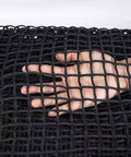 Hand testing 10x10x10 Ft Golf Batting Cage Netting For Indoor Outdoor Backyard Practice, Durable Knotless Polyester Net, 3mm Mesh With 6mm Border, Easy Setup And Removal, Frame Not Included