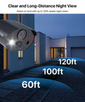 1080p HD-TVI Security Camera For Indoor Outdoor Use With Audio Recording, night vision up to 120 feet range illustration