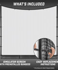 Replacement Simulator Screen For 10 X 8 Foot Range Cage Upgrade Any Style Range Cage To A Full On Simulator Bay installation view