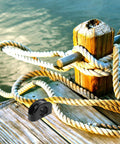 2 Pack Nylon Kayak Pulley Guide Wheels With Rolling Bearings on dock beside rope, marine deck hardware