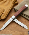 Completed Lineman Trapper Knife Making Kit For DIY Folding Slip Joint Dual Blade 440C Cryogenic Treated Blades, with handles.