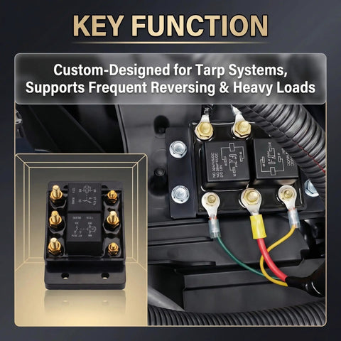 Forward And Reverse 12V Relay Module For Reversing Motors Replaces 5541100 ATP0110 24452 Plug And Play installed in tarp system