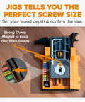 Mini Pocket Hole Jig Kit Auto Adjusting Portable System For Woodworking Pro Grade Self Calibrating