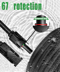 Heavy Duty 20 Foot Solar Extension Cable 10AWG IP67 Waterproof With Male And Female Connectors in rain