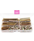 Crib Screws Hardware Replacement Kit For Cot Chairs And Furniture 100 Pieces Of 1/4-20 Bolts And Barrel Nuts With Wrench