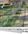 10 Pack Barbed Wire Arm For One And Three Eighths Inch Chain Link Fence Height Extender Galvanized Steel for outdoor fences installed on fence