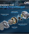 High-quality components of a new replacement alternator for Nissan Altima 2.4L 1998-2001 with copper and premium bearings