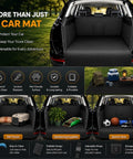 Heavy Duty SUV Cargo Liner For Tesla Cybertruck 2023 Plus Dog Floor Mat in cargo area, showcasing water-resistant Oxford cloth.