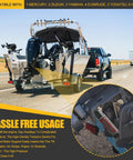Heavy Duty Outboard Motor Support For 3 Ram Trim Tilt Systems, Transom Saver And Boat Trailer Mount on highway