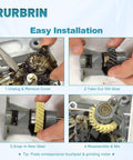 Upgraded W10112253 Mixer Worm Gear Replacement installation steps for Whirlpool KitchenAid Kenmore mixers