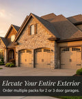 Garage Handle And Hinge Magnets Set Of 6 For Steel Doors Decorative Magnetic Hardware enhancing a home's curb appeal.